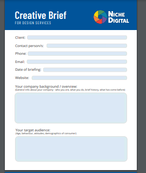 Niche Digital Media - Creative Brief Form