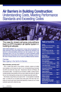 Air Barriers in Building Construction