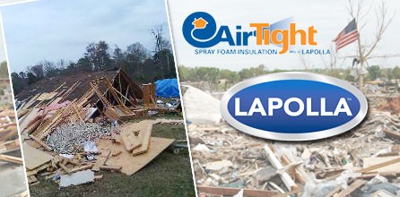 Tornado Ravaged Home in Raleigh, Mississippi Uses Spray Foam Insulation to Rebuild
