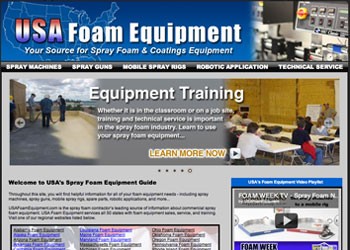 Spray Foam Equipment Distributor Launches Educational Websites