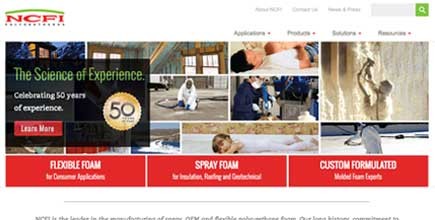 NCFI Polyurethanes Launches New Single-Source Website for all Foam Markets