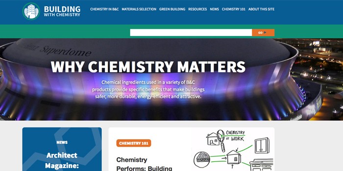 American Chemistry Council Launches Website Highlighting Chemistry in Building and Construction Materials