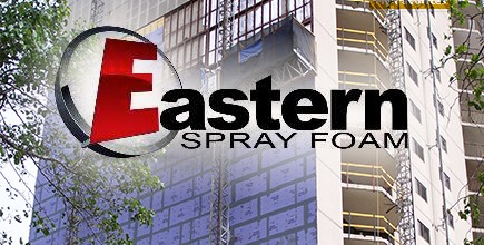 Eastern Contractor Services Applies Spray Foam to Residential Camelot