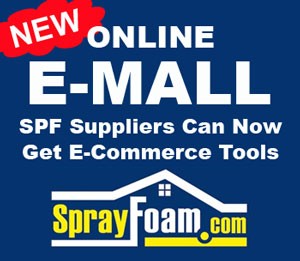 Online E-MALL and Ecommerce System Now Available for Spray Foam Suppliers