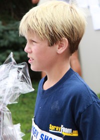 Boy Wins 10k Race Wearing Spray Foam Shirt