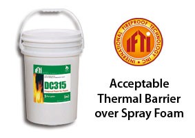 New Approval of DC 315 Thermal Barrier Over Spray Foam