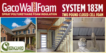 GacoWallFoam 183M Awarded GREENGUARD and GREENGUARD Gold Certifications