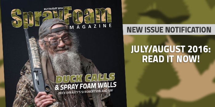 July / August 2016 Spray Foam Magazine is NOW Available