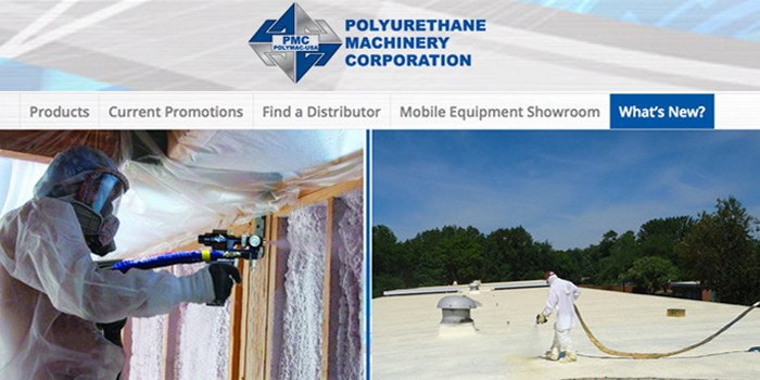 Spray Foam Equipment Manufacturer PMC Gets a New Look 