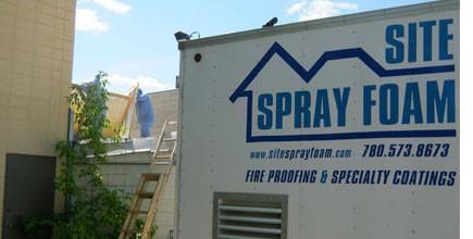 Site Spray Foam Rehabs Alberta Commercial Roof with Spray Foam and Polyurea Roofing System