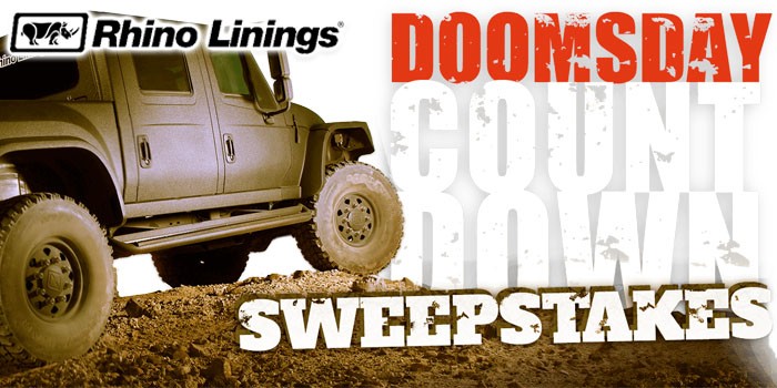Spray Foam Manufacturer Rhino Linings Launches Interactive Doomsday Countdown Sweepstakes