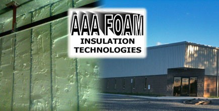 AAA Foam Insulation Technology Insulates Steel and Concrete Masonry Building With Spray Foam