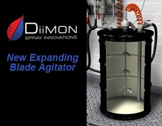 DiiMON Spray Innovations Offers New Expanding Blade Agitator & New Power Unit