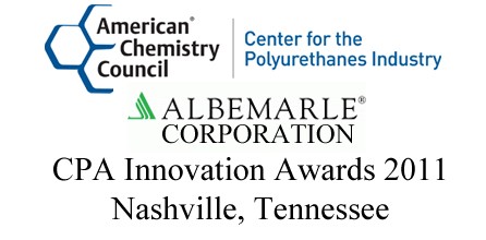 CPI Announces Innovation Award, Paper and Poster Winners from the Polyurethanes 2011 Technical Conference