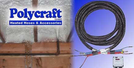 PolyCraft Germany Announces Release of New Heated Hoses for Small Applications