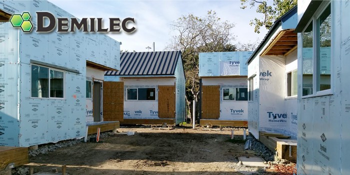 New Homeless Housing Village in Dallas Improves Sustainability and Energy-Efficiency with Demilec Spray Foam Insulation