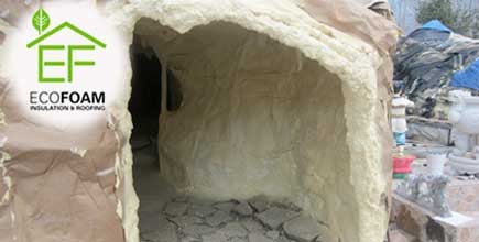 Texas-Based Contractor Creates Cavelike Sanctuary with Spray Polyurethane Foam