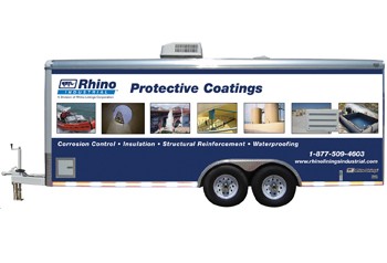 Rhino Linings Corporation Announces New Mobile Coating & Spray Foam Application Trailers