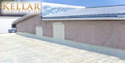 SPF Roofing Application Seals Canadian Roof From Pooling and Leaking Issues