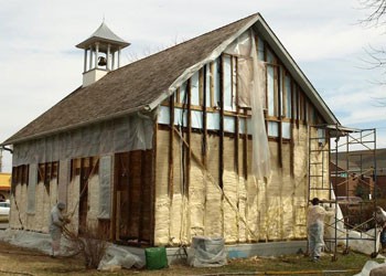 Spray Foam Used to Upgrade Century-Old Schoolhouse