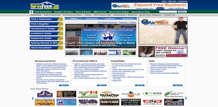 SprayFoam.com Announces New Website