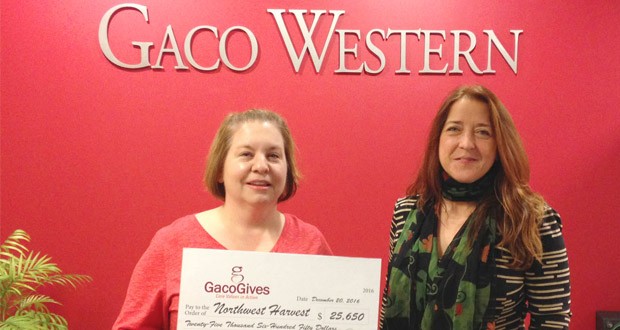 Gaco Western Provides 116,591 Meals Through Northwest Harvest