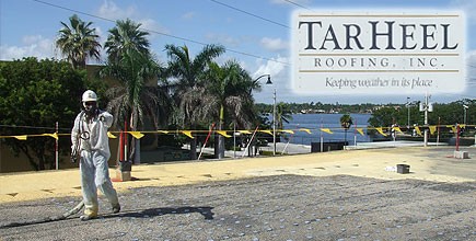 TarHeel Roofing Rehabs Aging Roof with Spray Foam in Hollywood Beach