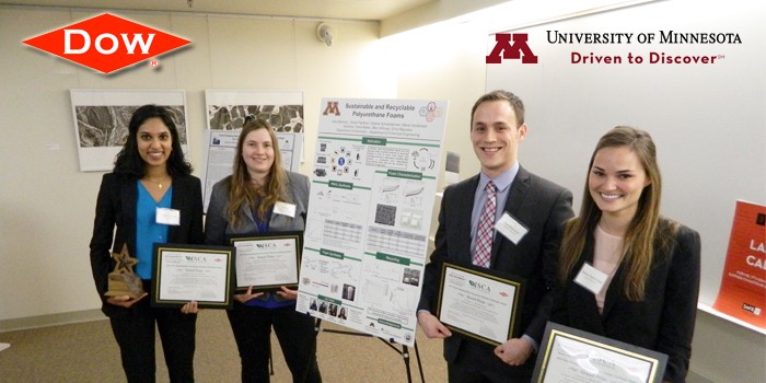 Project to Develop Recyclable Polyurethane Foam Wins $10K Dow Sustainability Innovation Student Challenge Award