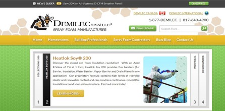 Spray Foam Manufacturing Company Launches New And Improved Website