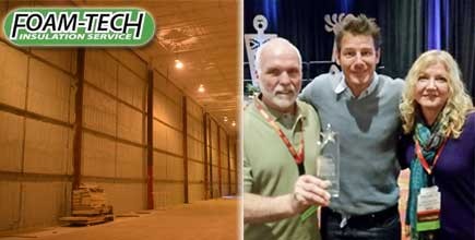 Foam-Tech Insulation Honored for Spray Polyurethane Foam Application to Spooky Nook Sports Facility