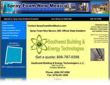 Southwest Building and Energy Technologies Announces SprayFoamNewMexico.com