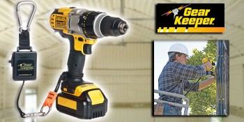 Retractable Tether Keeps Heavy Spray Foam Application Tools Close to Body