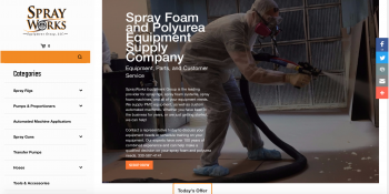   SprayWorks Equipment Company Launches New Store