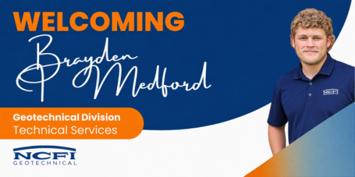 NCFI Geotechnical Polyurethanes Welcomes Brayden Medford to Technical Services