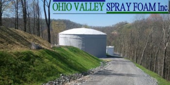 Million-Gallon Water Tank Insulated With Closed-Cell Spray Polyurethane Foam