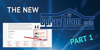 Getting to Know the New SprayFoam.com, Part 1: Welcome and News Updates