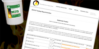 DC315 Testing Reports Find New Home at SprayFoamThermalBarriers.com