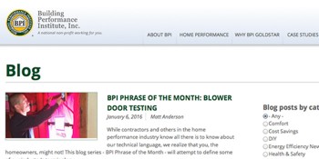 BPI Launches Homeowner Blog
