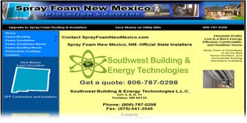 Southwest Building and Energy Technologies Announces SprayFoamNewMexico.com